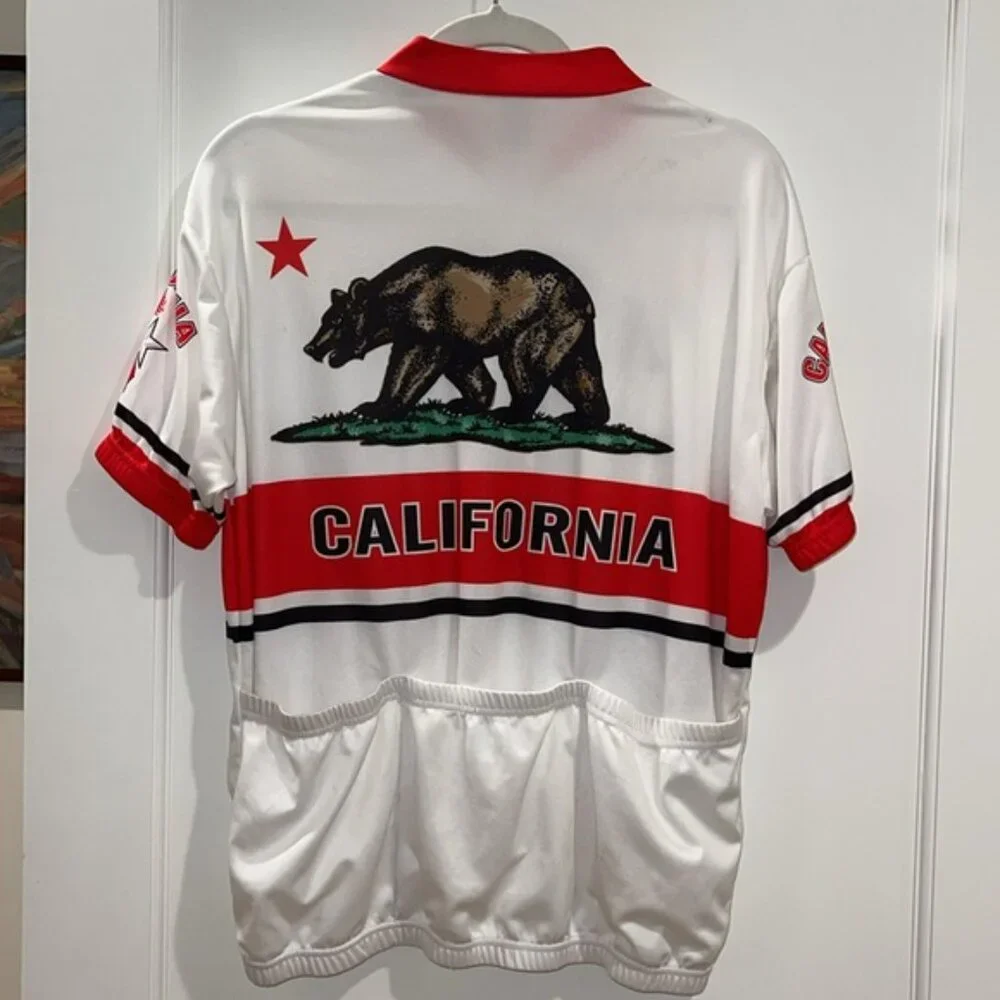 Bike Cycling Jersey with California Bear graphics Large - Picture 5 of 8